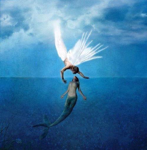 mermaid and angel